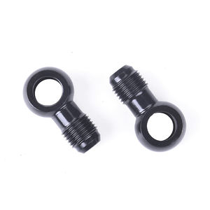 하이 퀄리티 범용 <span class=keywords><strong>2</strong></span> PCS 알루미늄 MALE AN6 12MM 연료 어댑터 피팅 밴조 어댑터 피팅 60-AN6-1 - Product Image 1