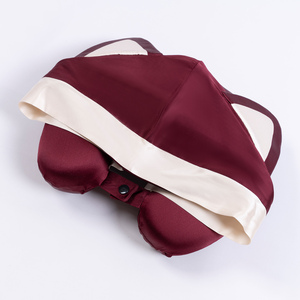 Özel Logo Baskılı Nakışlı Düşük Minimum Sipariş Adedi İpek Seyahat Boyun Yastığı %100 6A Dut İpeği Boyun Yastığı Hafızalı Köpük Toptan Fiyat - Product Image 4