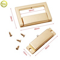 Loquet de serrure en métal doré mat de haute qualité pour boîte en bois, serrures en alliage de sac