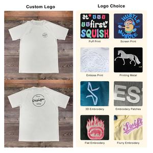 T-shirt en jersey 180g avec logo imprimé DTG personnalisé vente en gros nouveaux vêtements de <span class=keywords><strong>sport</strong></span> décontractés Muscle Slim Fitted Design pour hommes - Product Image 2