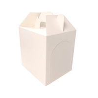 Eingebauter Bogen-Eingang Tragbarer Griff Kraftpapier Kleine Haustier-Spielzeugbox Faltbare Karton Mini Haustier-Spielzeug-Versteckbox