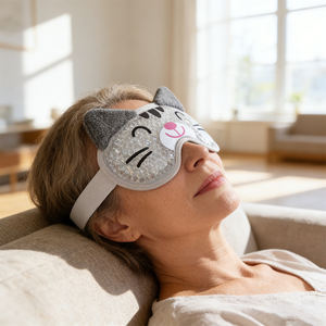 Penutup Mata Gel Elastis yang Dapat Digunakan Kembali, Tahan Lama, Lucu, Lembut, Ramah Kulit, Portabel, Masker Mata Anti-Kerut, Paket Panas Dingin, Cocok untuk - Product Image 2