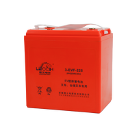Batterie au plomb sans entretien Leoch Gel 6V 225Ah 3-EVF-225 VRLA à décharge profonde pour transpalette, gerbeur et autolaveuse