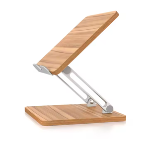 Ergonomic Folding Wooden Phone and <b>Tablet</b> <b>Stand</b> Adjustable Height <b>for</b> Laptop and Mobile Devices New Product - Product Image 3