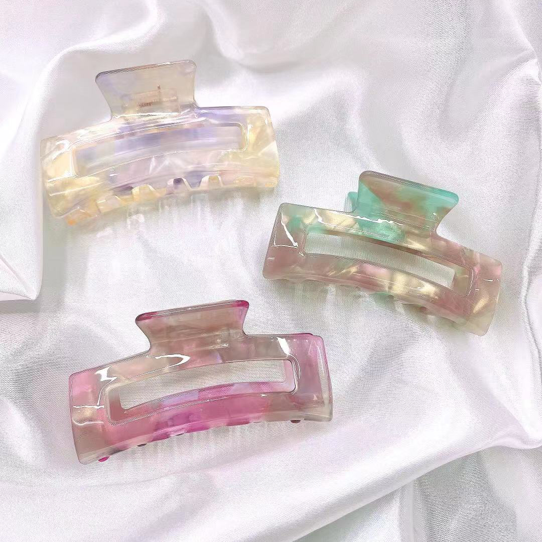 Оптовая продажа, Целлюлозные ацетатные листы, крабы для волос, аксессуары для волос, резиновые пластиковые заколки для волос