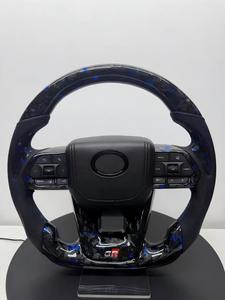 Volant de luxe en fibre de carbone forgée pour <span class=keywords><strong>Toyota</strong></span> Alphard Vellfire Land Cruiser Prado Noah Previa Upgrade - Product Image 1