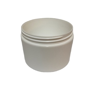 89mm 8oz white black PP double walled jar with cap