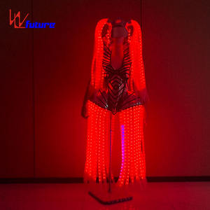 Ropa de Moda con LED para Dama, Trajes de <span class=keywords><strong>Baile</strong></span> Luminosos para Mujer, Ropa Brillante para Actuaciones en Discotecas, Bares, Fiestas y Escenarios - Product Image 3