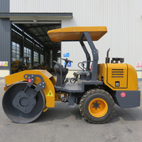 Compacteur de sol à tambour vibrant simple FURD FYL-D203 3500KG 22KW à entraînement hydraulique intégral haute efficacité