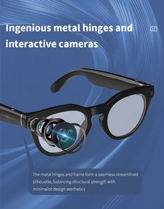 Gafas Inteligentes con IA, Grabación de Video, 4GB, IP65, Video 1080P, Audio, Traducción de Chat con IA, Llamadas BT, Música, Transferencia Wifi, Gafas de Sol V03 - Product Image 4