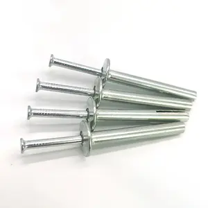 High Quality Zinc Alloy 1/4" X 2" Hammer Drive Nail In Anchor Concrete Anchors