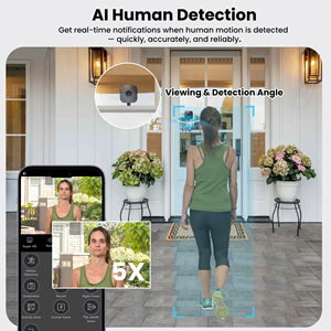 Cámara de Seguridad Inteligente para Ventana, Montaje Interior sin Perforaciones, WiFi de Doble Banda 5.8G/2.4G, Monitor Interior HD 2K para Apartamentos y Alquileres - Product Image 3