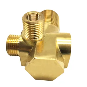 Polished Brass Material Capabilities ROHS Certificate and Tin Metal Connectors Copper Casting