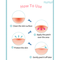 Patchs hydrocolloïdes en forme d'étoile pour boutons, avec étui miroir, traitement à l'huile d'arbre à thé, format voyage, vente en gros