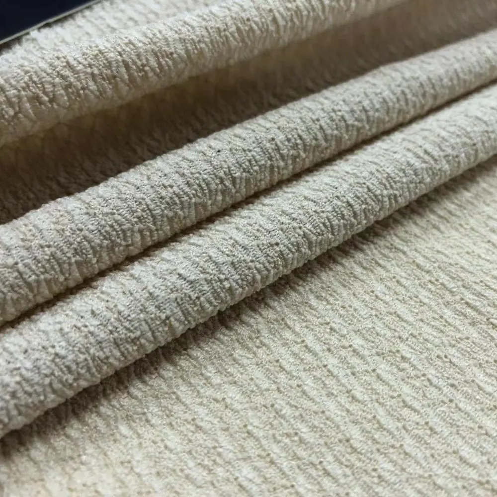 Shaoxing geri dönüşümlü polyester örgü kumaş çözgü örme polyester kumaş % 100% polyester malzeme ve çözgü örme tip triko fa