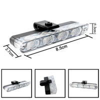 Kabellose Fernbedienung 12V LED Frontgrill Blitzwarnleuchte Tagfahrlicht IP65 Wasserdicht 6W ABS/PMMA