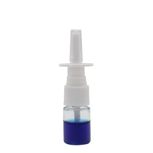 Botol semprot hidung kabut bening PET semprotan hidung plastik kosong untuk aplikasi pencuci air garam 5ml