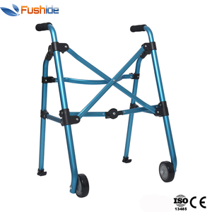 <strong>Smallest</strong> Lightweight Aluminum <strong>Walker</strong> with Wheels for Elderly - Product Image 2