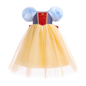 Vente en gros à bas prix Robe longue pour enfants avec paillettes Robe de princesse blanche Costumes pour filles Halloween - Product Image 1