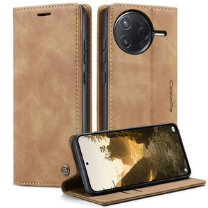 CaseMe venta al por mayor Retro magnético para Xiaomi 15 15 ultra Poco X7Pro Funda de cuero PU teléfono inteligente para <span class=keywords><strong>Xioami</strong></span> Poco X7 Pro funda tipo cartera - Product Image 1