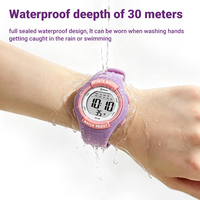 Montre de sport numérique pour enfants MINGRUI avec logo personnalisé, étanche 30M, lumière LED nocturne, alarme silencieuse, batterie 2 ans, CE RoHS OEM ODM