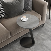 Table basse de luxe moderne pour salon, table ronde en céramique avec plateau en acier inoxydable pour la maison et l'hôtel