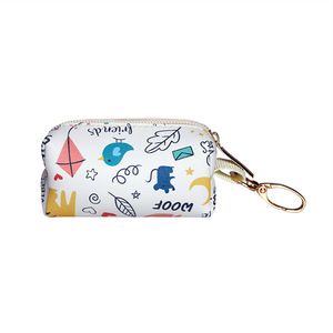 Porte-sacs à crottes <span class=keywords><strong>de</strong></span> <span class=keywords><strong>chien</strong></span> portable <span class=keywords><strong>de</strong></span> luxe écologique en polyester avec distributeur et sacs réutilisables pour petits chiens - Product Image 5