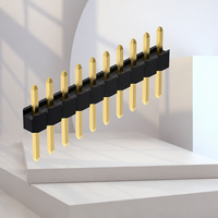 Conector de Cabezal de Pines DIP Recto de Una Fila Denentech de 2.54 mm y 25 mm de Altura para Aplicaciones en PCB