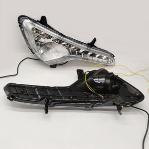 Feux de circulation diurne à LED DRL pour <span class=keywords><strong>Kia</strong></span> <span class=keywords><strong>Sportage</strong></span> 2010 2011 2012 2013 2014 couvercle de phare antibrouillard lumière du jour avec clignotant jaune - Product Image 2
