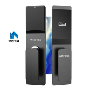 Guangdong-WINFREE Hardware Rfid Key Card Security Keyless Entry Electronic Smart Wooden Door Locks For Hotels