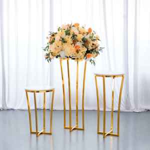 Soporte de Flores Desmontable Dorado, Diseño Moderno, Romántico y Simple de Hierro, Ideal para Decoración de Bodas, Fiestas y Eventos - Product Image 6