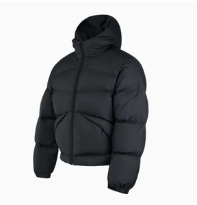 Chaqueta de Plumón para <span class=keywords><strong>Hombre</strong></span>, Personalizada por el Fabricante, de Alta Calidad, Impermeable, Cortavientos, Cálida, Estilo Americano, con Cierre de Velcro, Color Blanco - Product Image 1