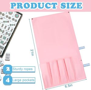 Bolsa de Almacenamiento Grande y Portátil para Fichas de Mahjong, con Regla para Empujar las Fichas, Estuche Plegable, Organizador Resistente para Viajes y Juegos en <span class=keywords><strong>Casa</strong></span> - Product Image 5