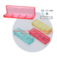Palette de fards à paupières miniatures transparentes de luxe avec logo personnalisé, boîte à blush, couleurs personnalisées, OEM/ODM disponible, matériaux recyclés, maquillage