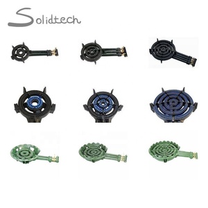 商用厨房工业燃气环形燃烧器重型铸铁燃烧器带黄铜阀门 - Product Image 5