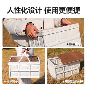 Foldable Wooden Lid Storage <b>Box</b> 34x23x19cm For Dogs <b>Cats</b> PP Wood Material - Product Image 5