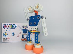Jouets robots éducatifs STEAM créatifs à assembler avec des vis et des écrous, entraînement à la motricité fine pour les enfants, blocs de construction DIY - Product Image 3