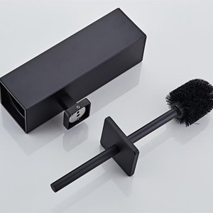 Juego de Portaescobillas de Inodoro Cuadrado de Acero Inoxidable HOLAMOPA con Escobilla Oculta <span class=keywords><strong>para</strong></span> Decoración Moderna de Baños - Product Image 4