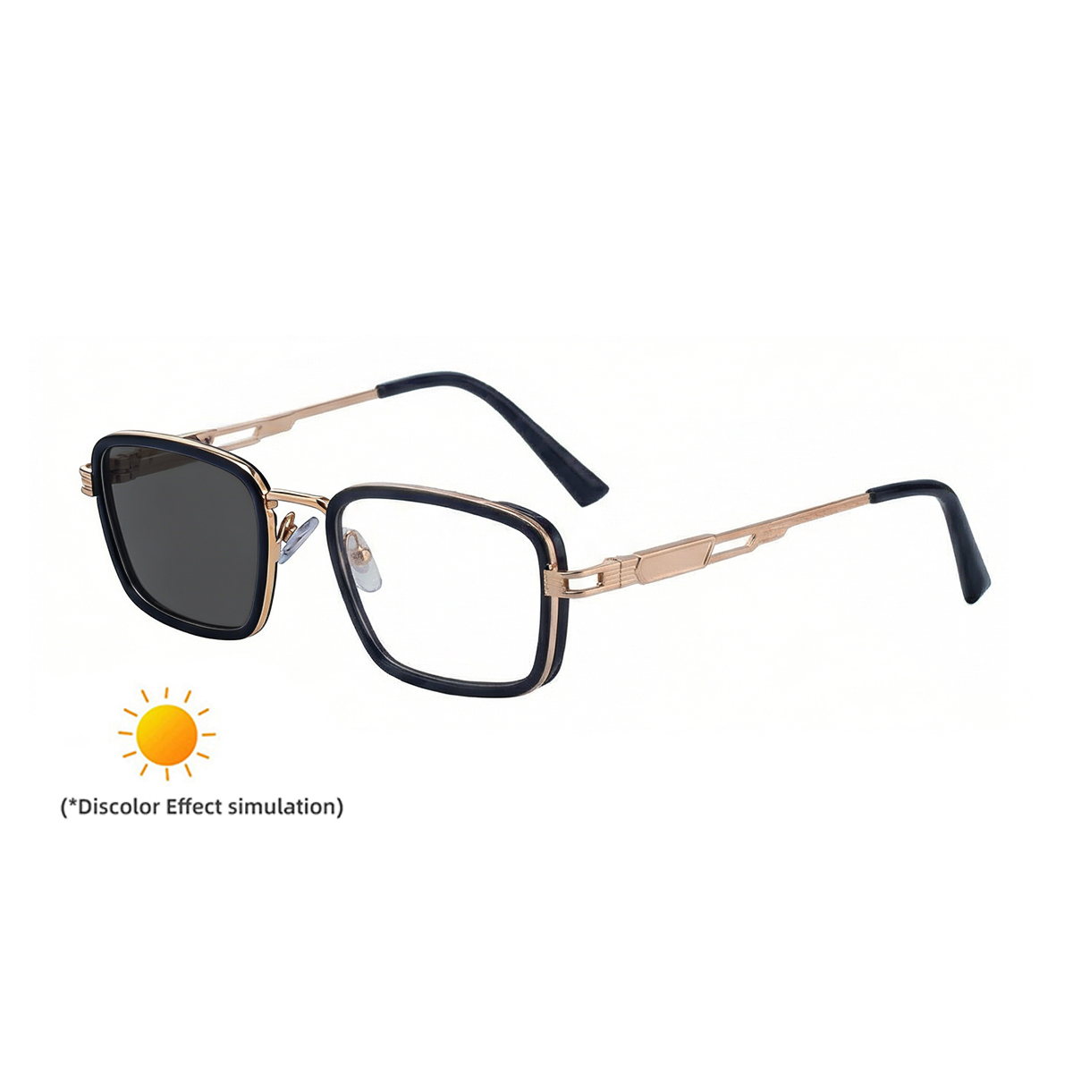 C1 Black Gold Frame Turn Gray