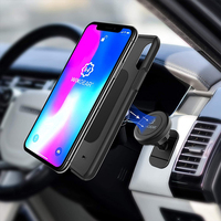 Support de téléphone magnétique universel Natek à rotation 360° en plastique ABS pour voiture, mur, table, bureau, tableau de bord, lit - Portable, coffret cadeau