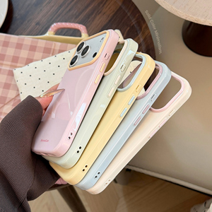 Custodia per telefono all'ingrosso in TPU morbido antiurto, tinta unita multicolore effetto macaron, con cornice a contrasto per fotocamera, per serie 16/15/14 <span class=keywords><strong>Xr</strong></span> - Product Image 2