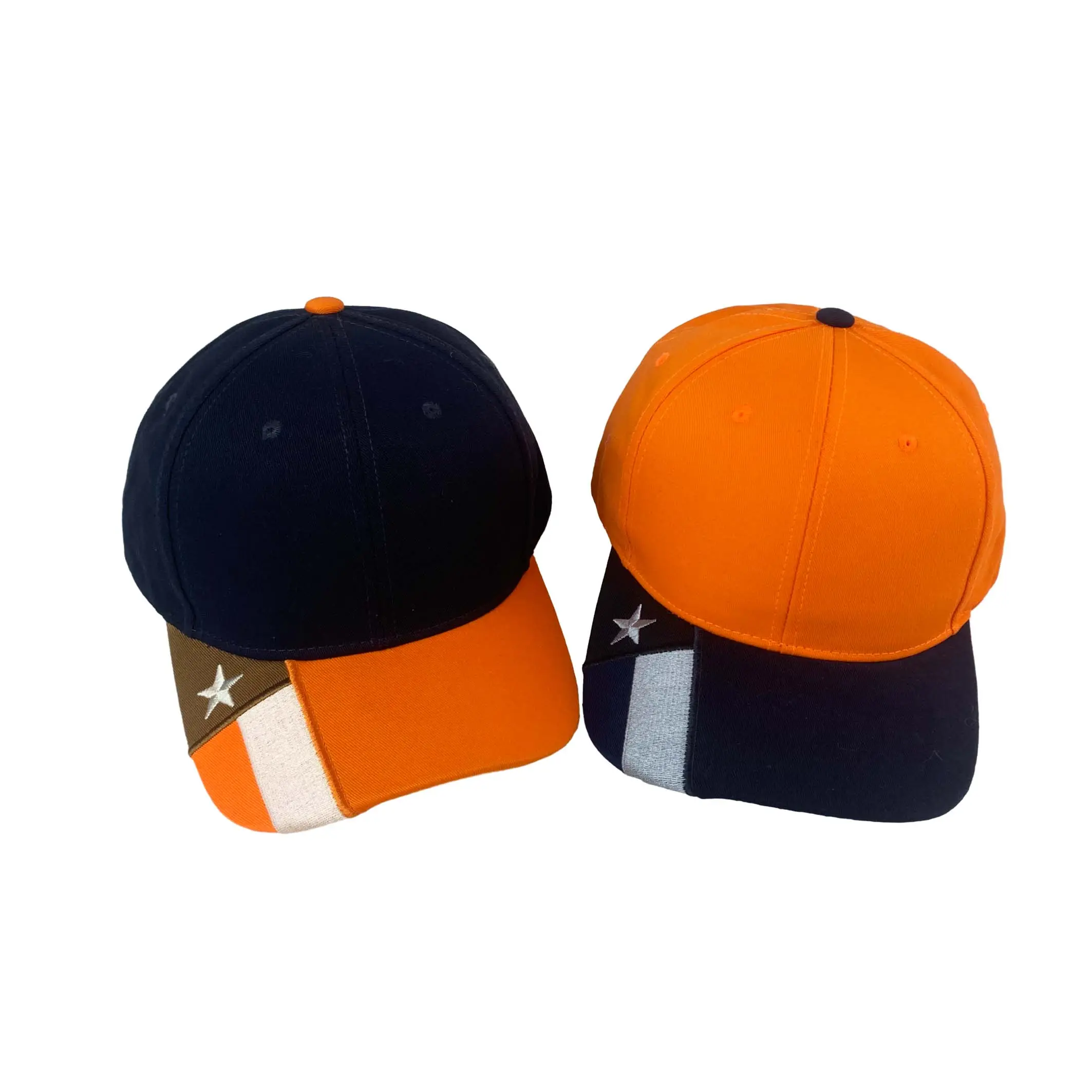 2024 Hotสไตล์Designerที่กําหนดเองเปล่า 6 แผงแบนปีกSnapbackหมวกใหม่สบายๆบังแดดผ้าฝ้าย 6 แผงกีฬาหมวก