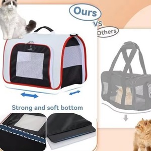 Muestra gratuita de artículos para perros, mochila transportadora de mascotas transpirable, duradera, de alta calidad y con espacio visible para animales pequeños - Product Image 5