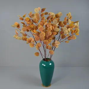 Feuilles d'eucalyptus artificielles de style scandinave Ins feuilles de pomme artificielles fleurs décoratives de mariage fleur de salle de mariage
