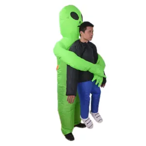 Ropa inflable personalizada para adultos, disfraz de Alien verde, para fiesta de Halloween, barata, venta al por mayor