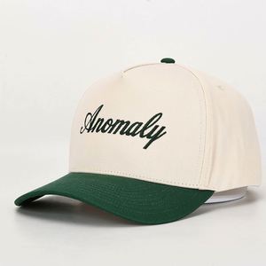 Gorras de Béisbol de Algodón de 5 Paneles, Nueva Colección Personalizada OEM, Formales, Deportivas, de Dos Tonos, con Bordado y Estampado de Árbol en Relieve - Product Image 3