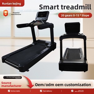 <span class=keywords><strong>Caminadora</strong></span> Comercial con Pantalla Táctil Inteligente, Amortiguación de Impactos, Silenciosa, <span class=keywords><strong>Eléctrica</strong></span>, para Gimnasio, Fitness en Interiores, Pérdida de Grasa, Máquina para Correr - Product Image 4