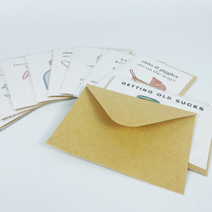 Tùy chỉnh in từ Quà Tặng Thiệp chúc mừng thẻ giấy với Kraft phong bì cho sinh nhật Tạ Ơn giáng sinh - Product Image 4