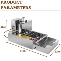 Machine à faire des beignets à la crème longue, entièrement automatique, à double rangée, à gaz, mini, pour faire des beignets