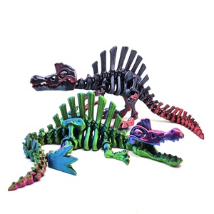Jouets originaux et fantaisistes, série de dinosaures imprimés en 3D multicolores, articulations mobiles, bouche ouvrable, figurines de collection pour tous les âges - Product Image 5